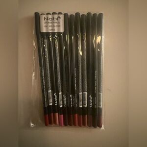 12pc Nabi Lipliner Pencil Set of 12 color assorted red/browns